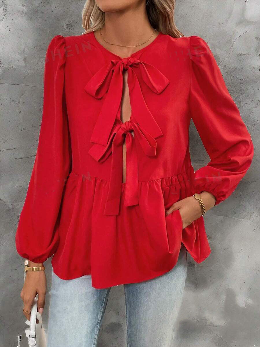 Concepción® | Women'S Blouse With Elegant Bow Details And Voluminous Sleeves