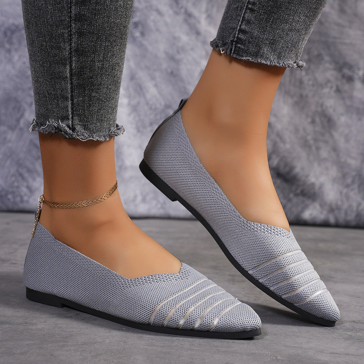 Xochitl® | Women'S Comfortable Mesh Ballerina Flat With Elastic Slip-On