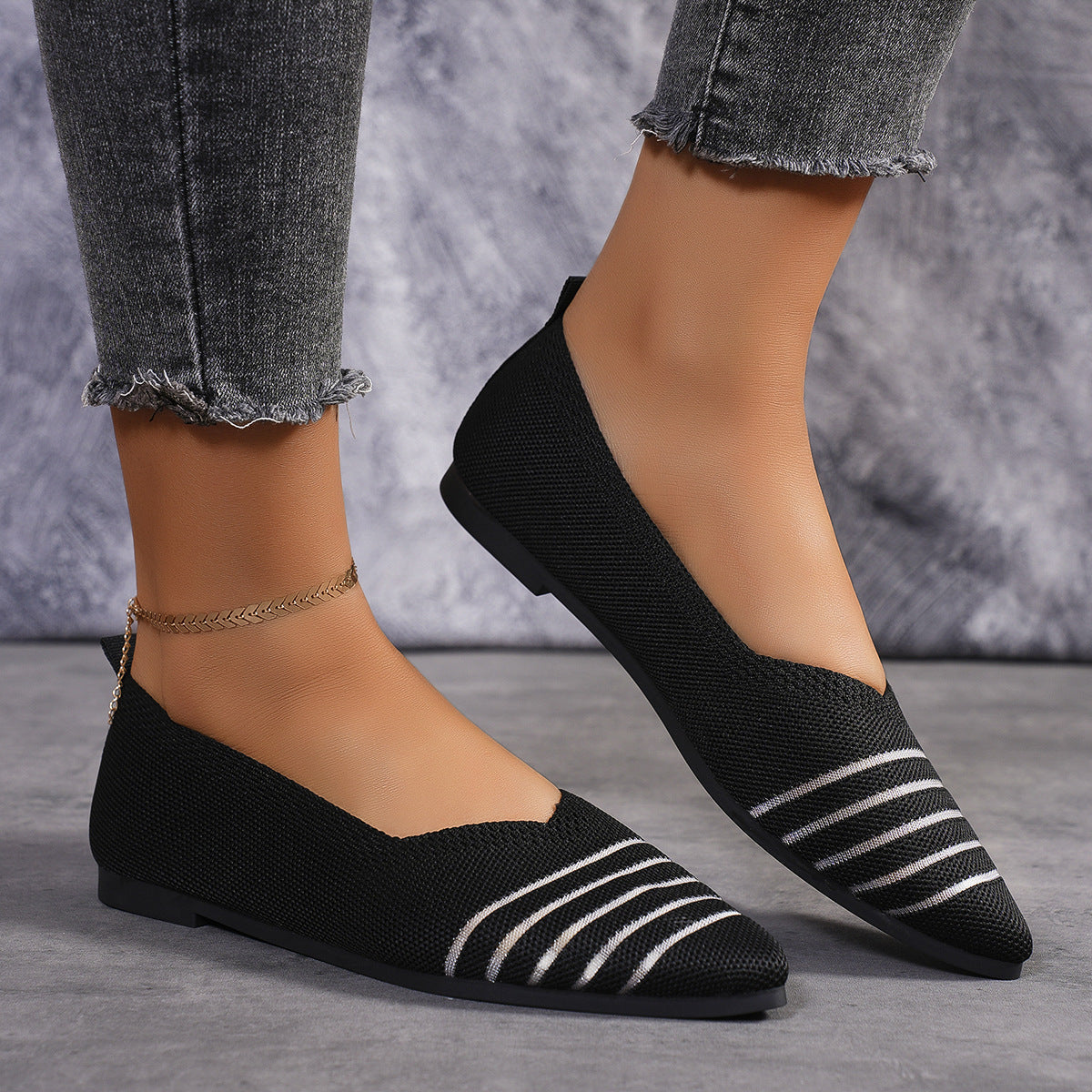 Xochitl® | Women'S Comfortable Mesh Ballerina Flat With Elastic Slip-On