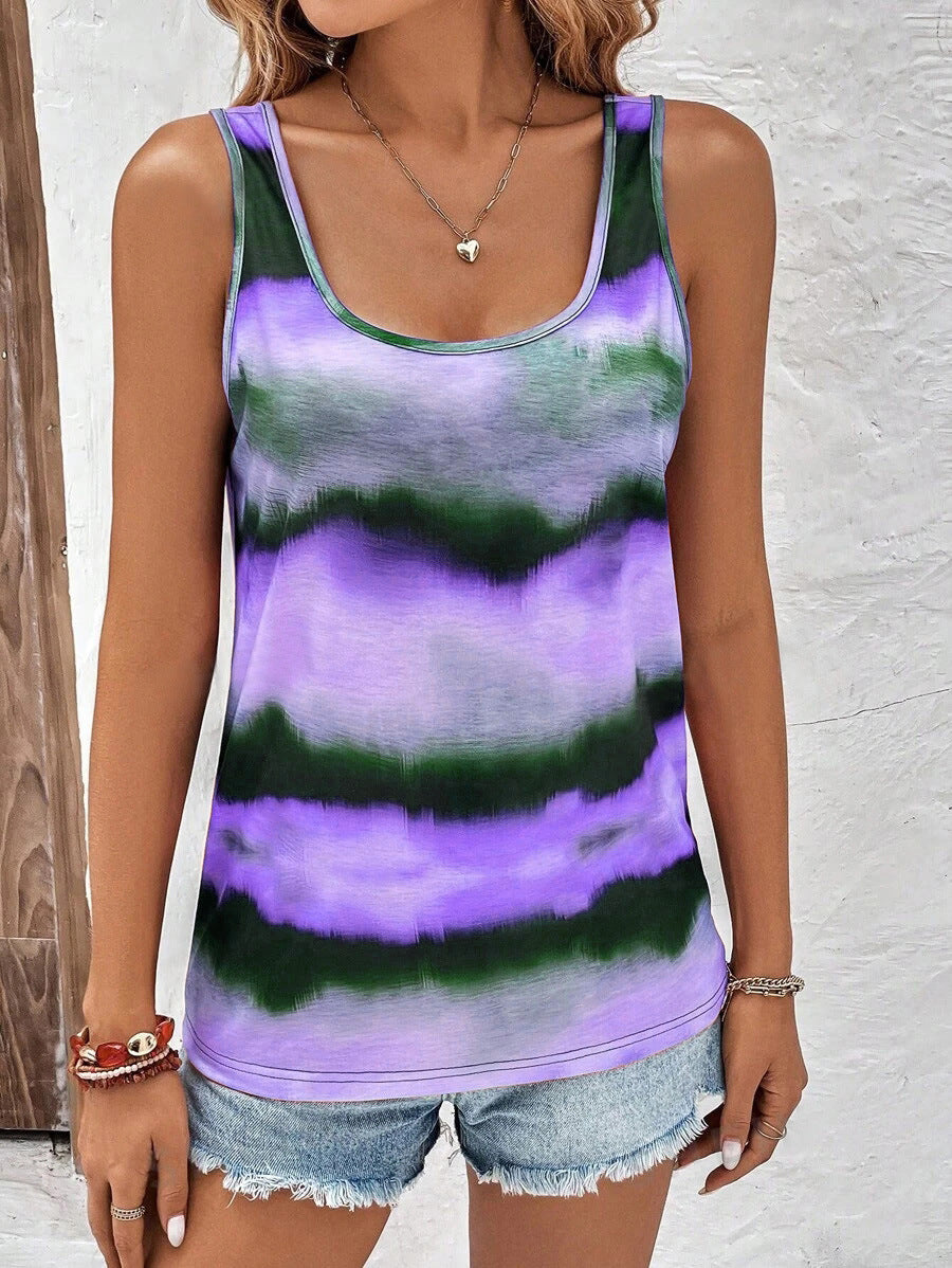 Silvia® | Women'S Sleeveless Tank Top In A Modern Color Pattern