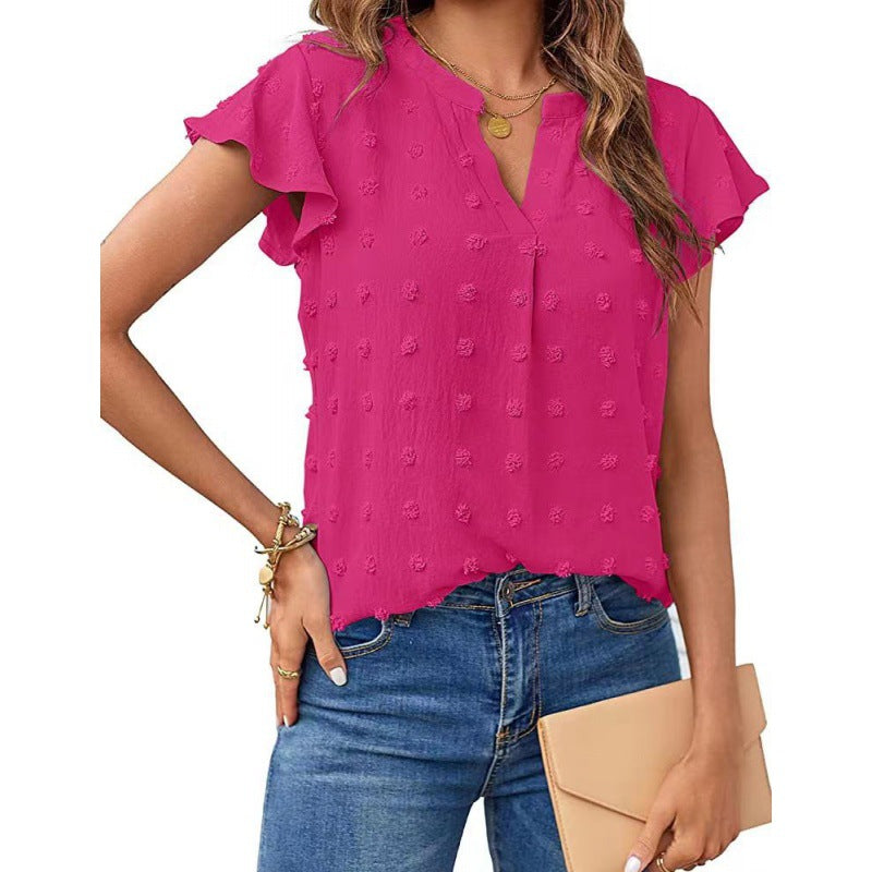 Merced® | Women'S Blouse Shirt With Ruffle Sleeves