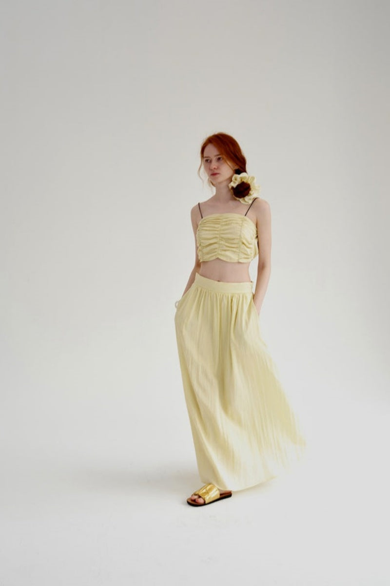 Georgina® | Sleeveless Bandeau Top With Pleats