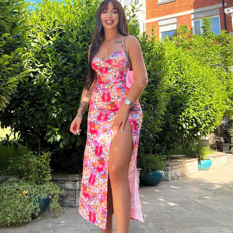 Harriet® | Women'S Floral Maxi Dress With High Slit