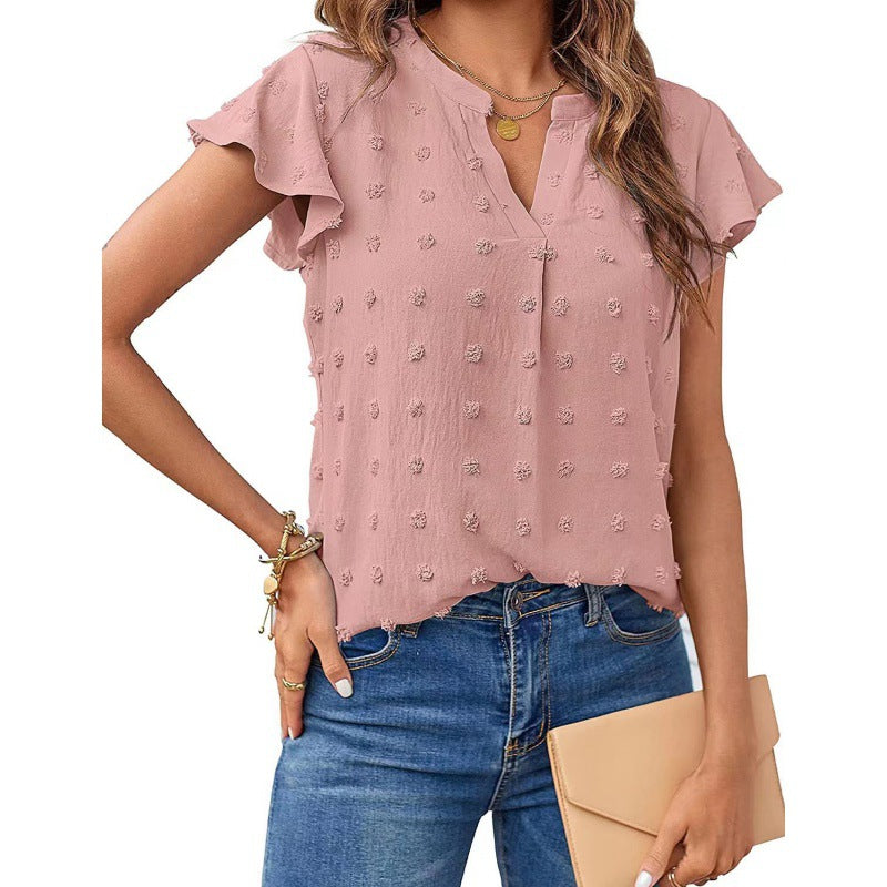 Merced® | Women'S Blouse Shirt With Ruffle Sleeves
