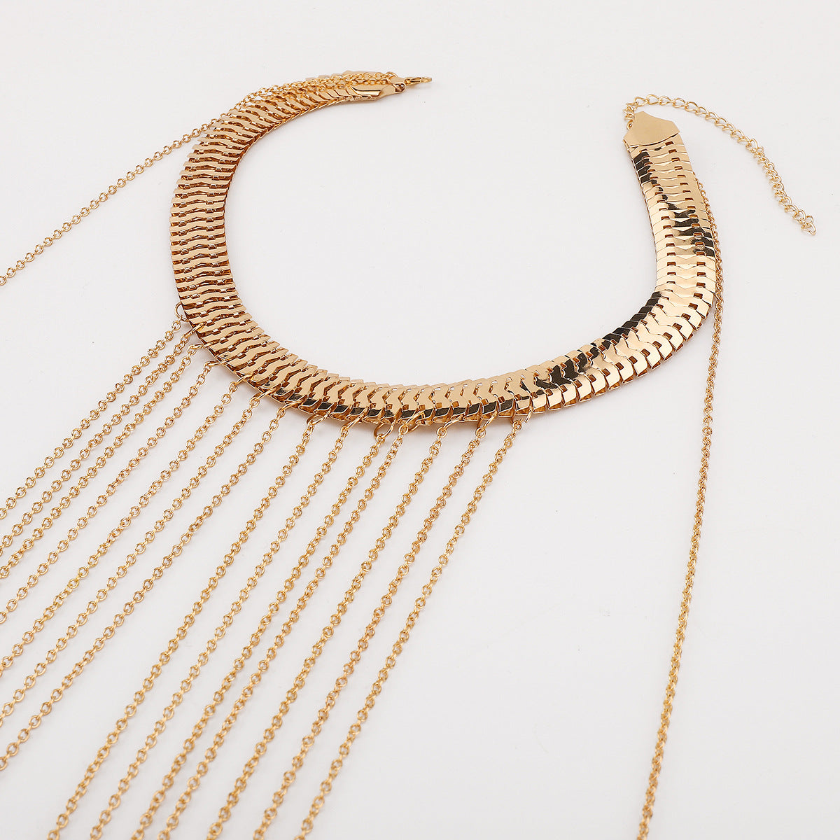 Sexy Multi Layer Metal Tassel Halter Body Chain