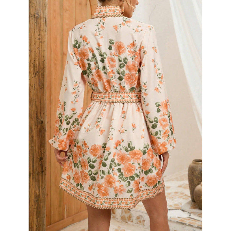 Waleska® | Ladies' Floral Apron With Romantic Design And Tailored Cut