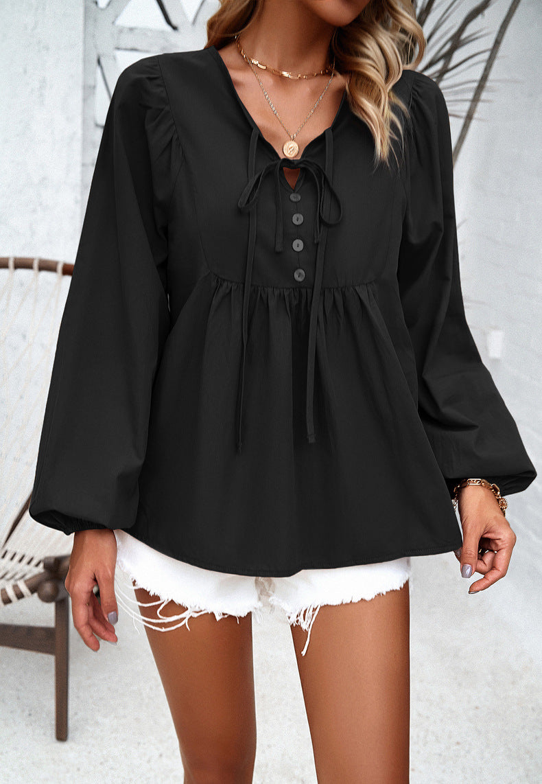 Sophie® | Elegant Casual Loose Button Down Blouse
