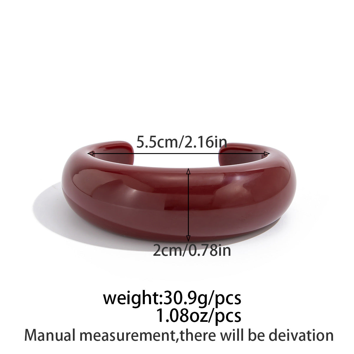 Smooth Wide Gold Foil Tie Dye Bracelet