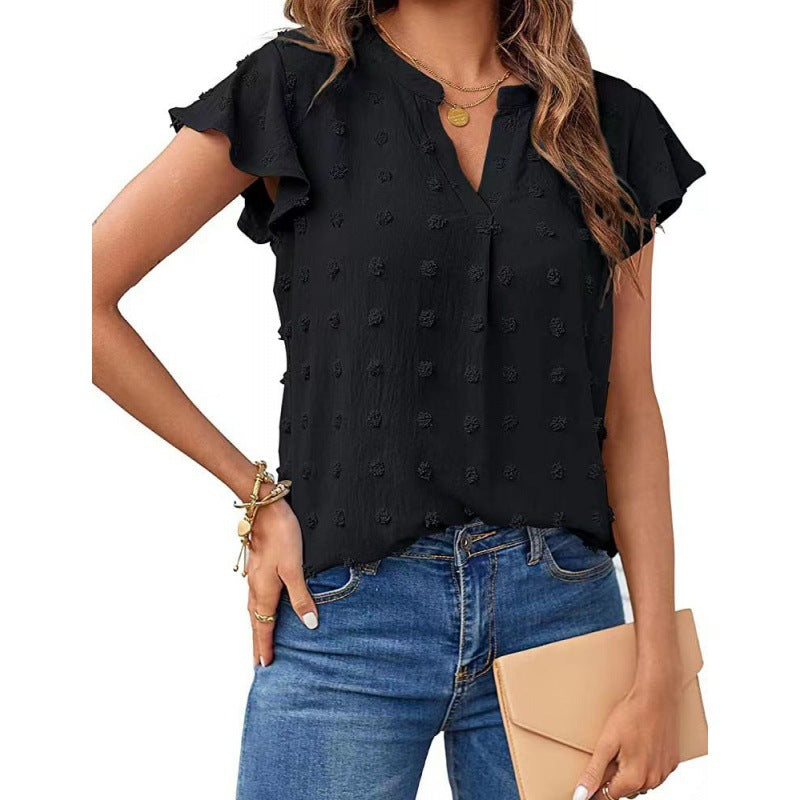 Merced® | Women'S Blouse Shirt With Ruffle Sleeves