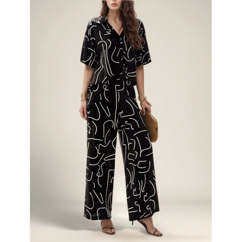 Paulina® | Women'S Abstract Print Lounge Set