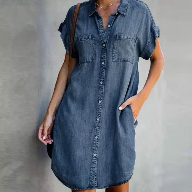 with PocketsLong  Shirt Dresses