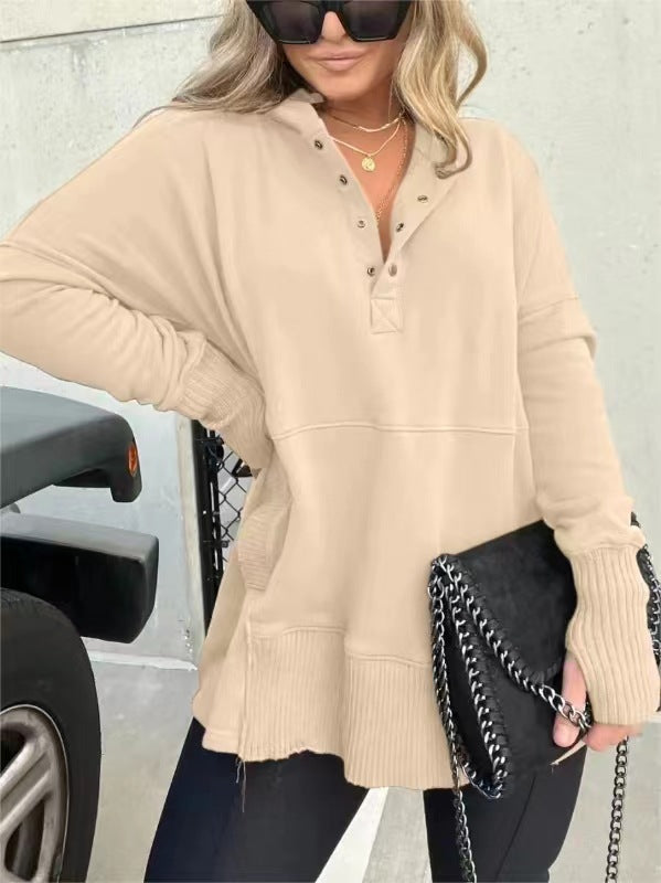 Liliane® | Women's V-neck hoodie