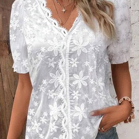 Jesica® | Women'S Blouse With Romantic Floral Pattern
