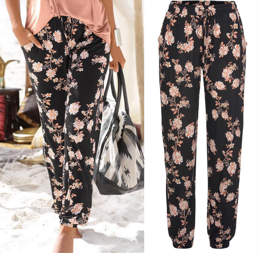 Zaida® | Women'S Floral Pattern Chic Lounge Pants