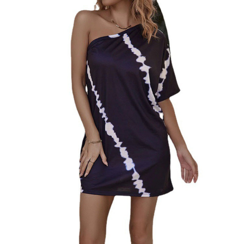 Fabiola® | Women'S Asymmetric Summer Dress With Creative Pattern