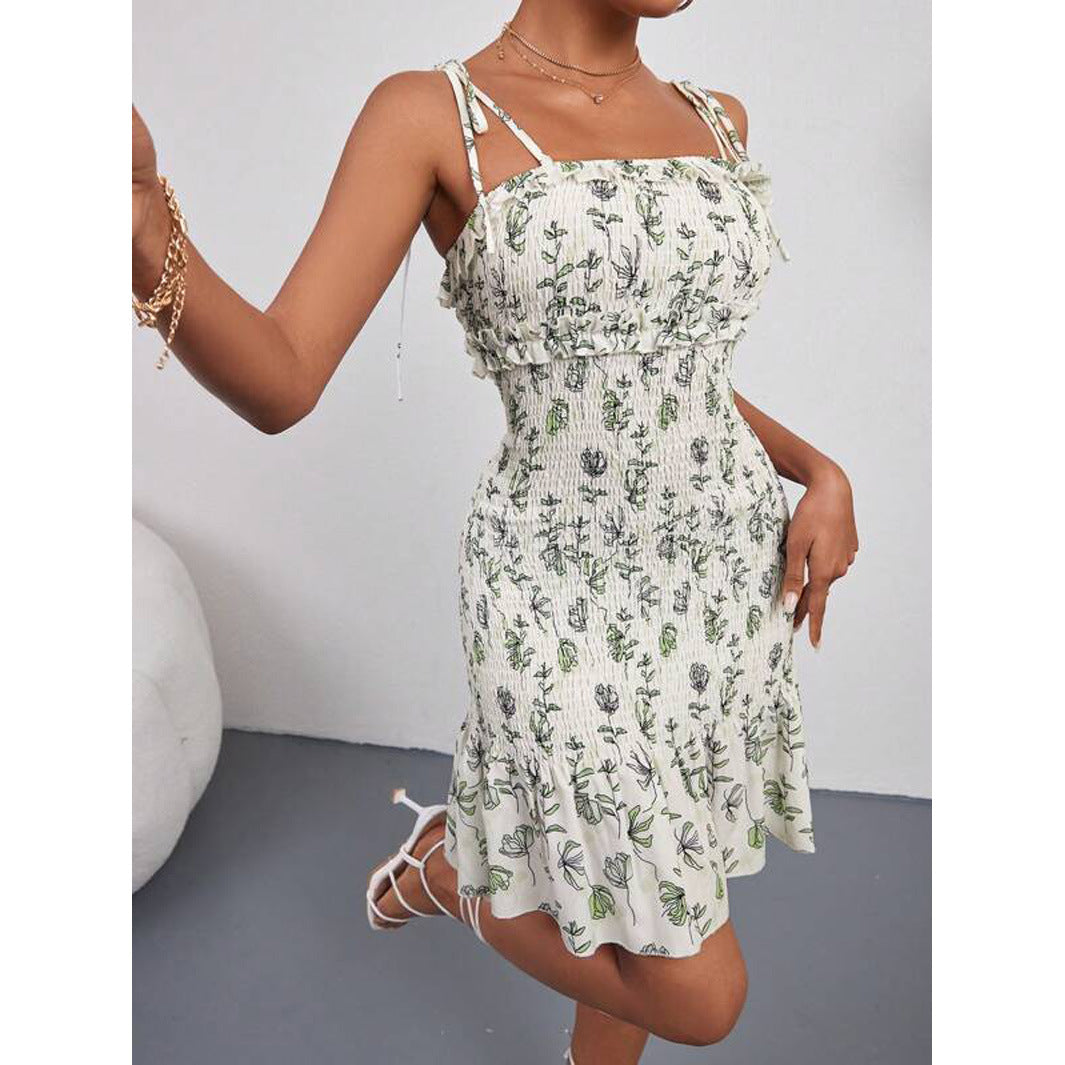 Xaviera® | Women'S Floral Wrap Dress With Adjustable Straps And Ruffle Hem