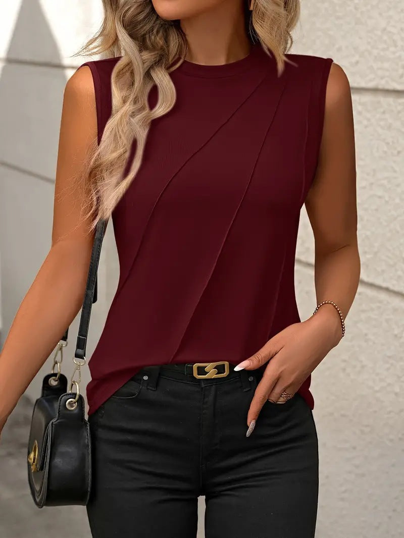 Rubí® | Women'S Sleeveless Top With Elegant Wrap Design