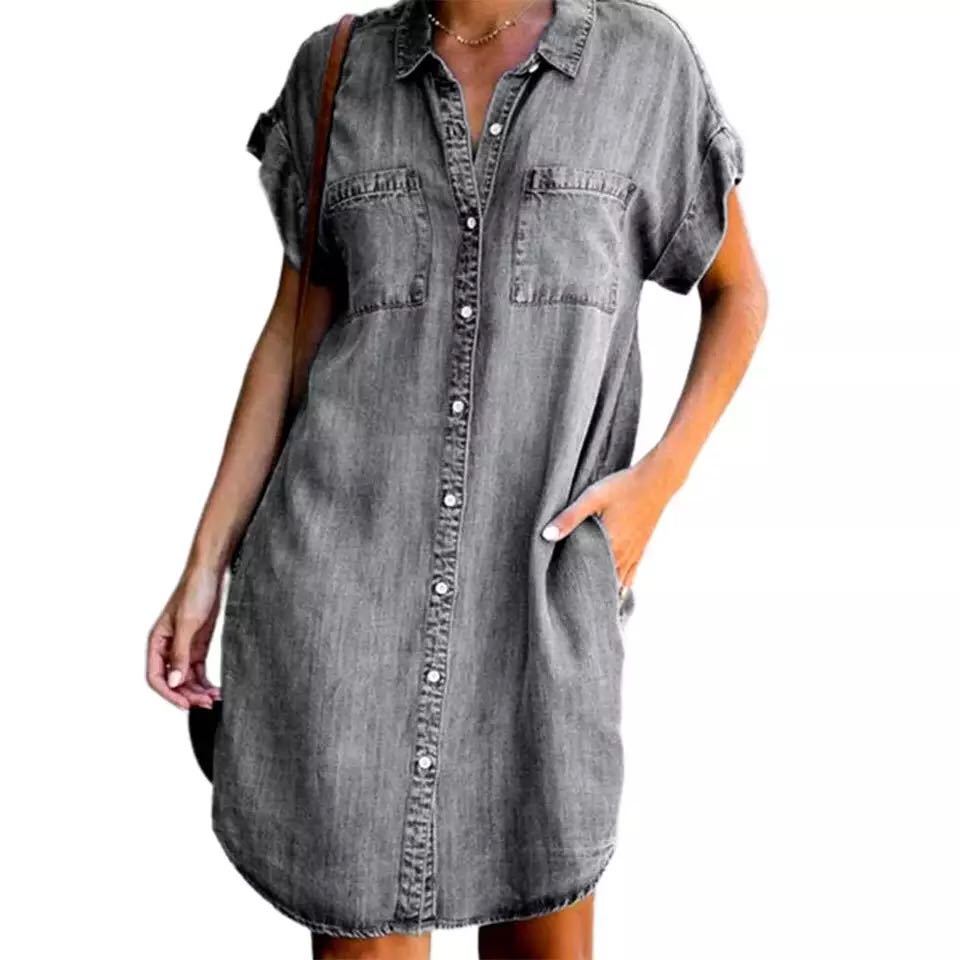with PocketsLong  Shirt Dresses