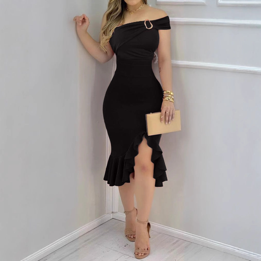 Natacha® | Women'S Evening Dress With Off-The-Shoulder Design And Voluminous Skirt