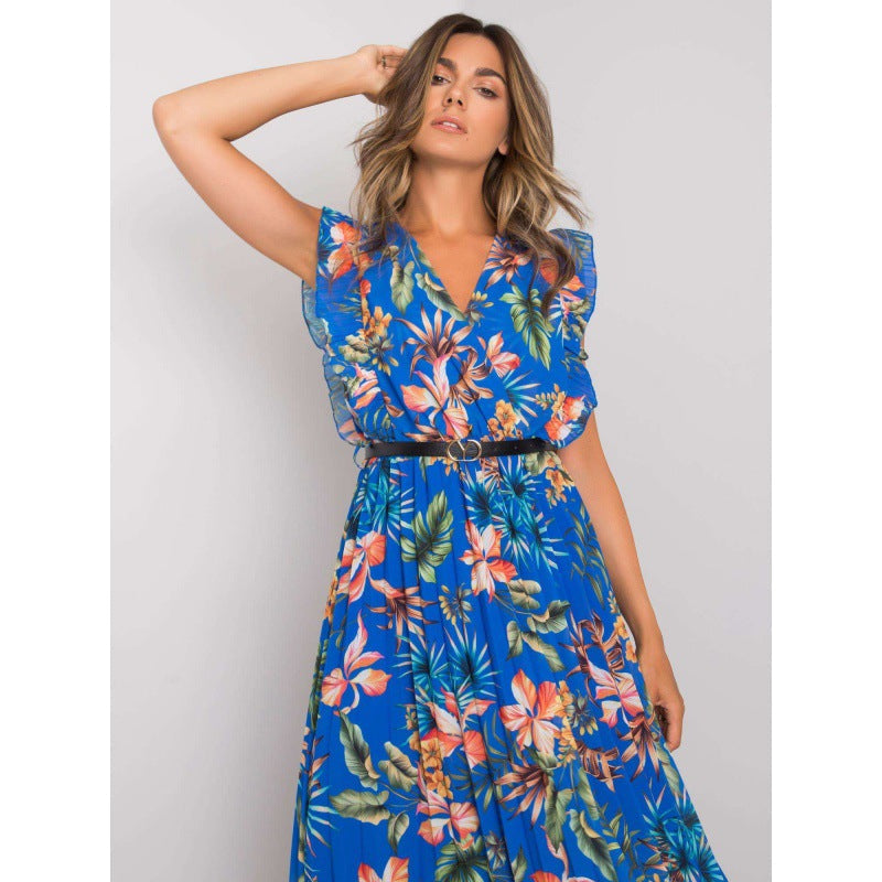 Eugenia® | Women'S Floral Ruffle Midi Dress