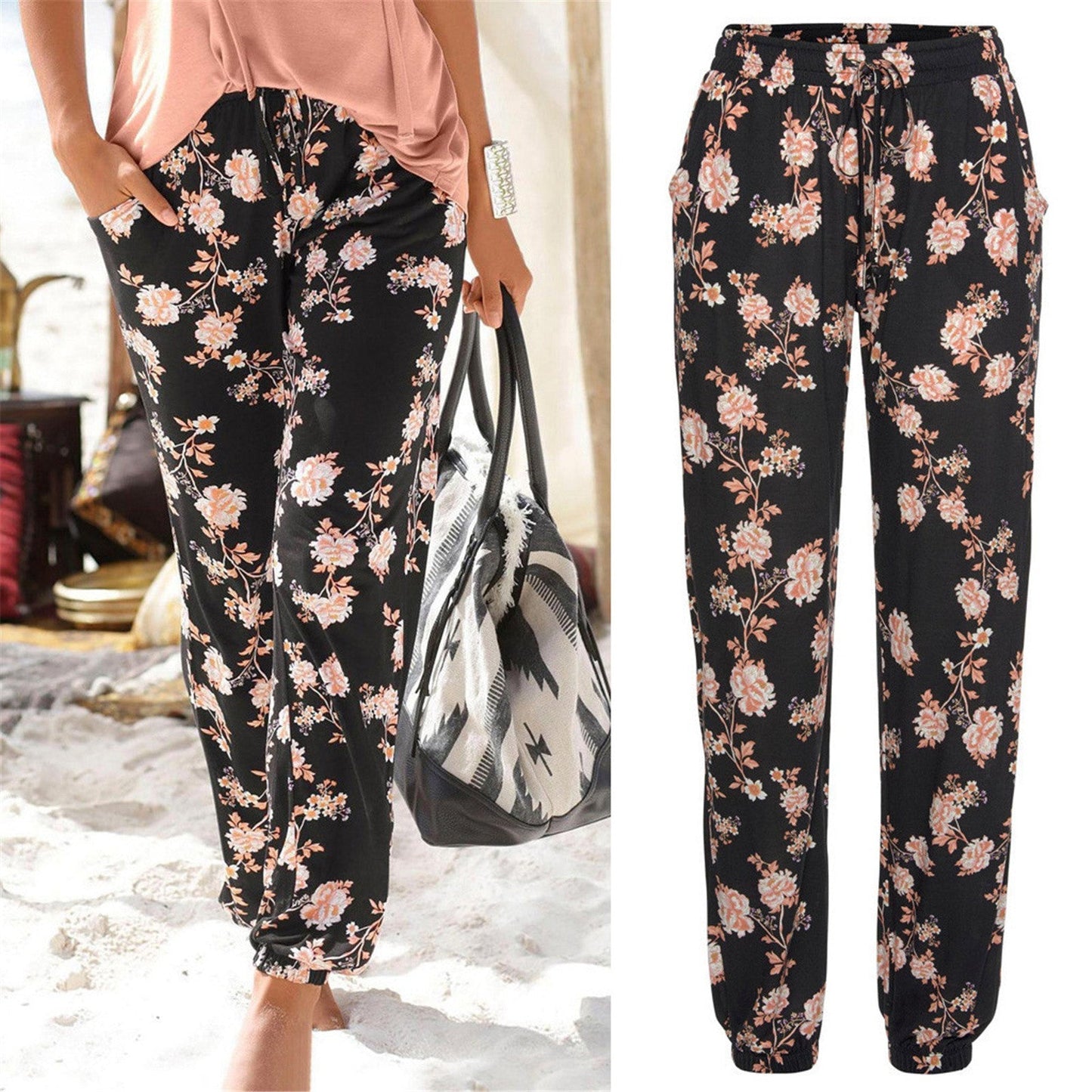Zaida® | Women'S Floral Pattern Chic Lounge Pants