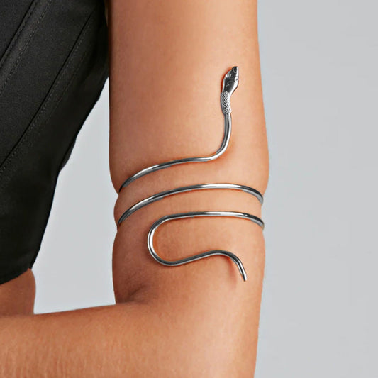 Twisted Wrap Snake Open Bracelet