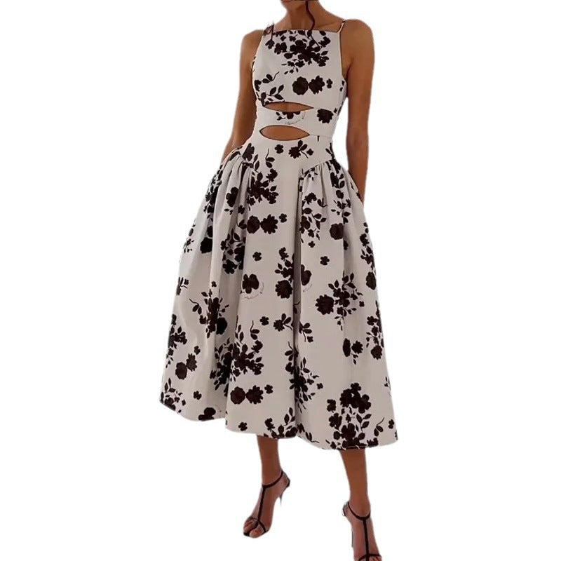 Karen® | Women'S A-Line Dress With Cut-Outs And Floral Print