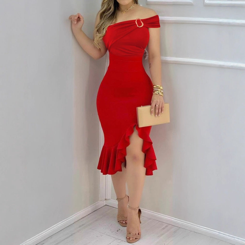 Natacha® | Women'S Evening Dress With Off-The-Shoulder Design And Voluminous Skirt