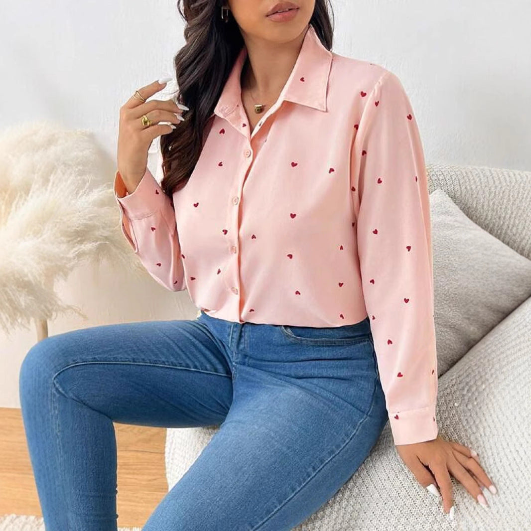 Gertrudis® | Women'S Blouse With Heart Pattern