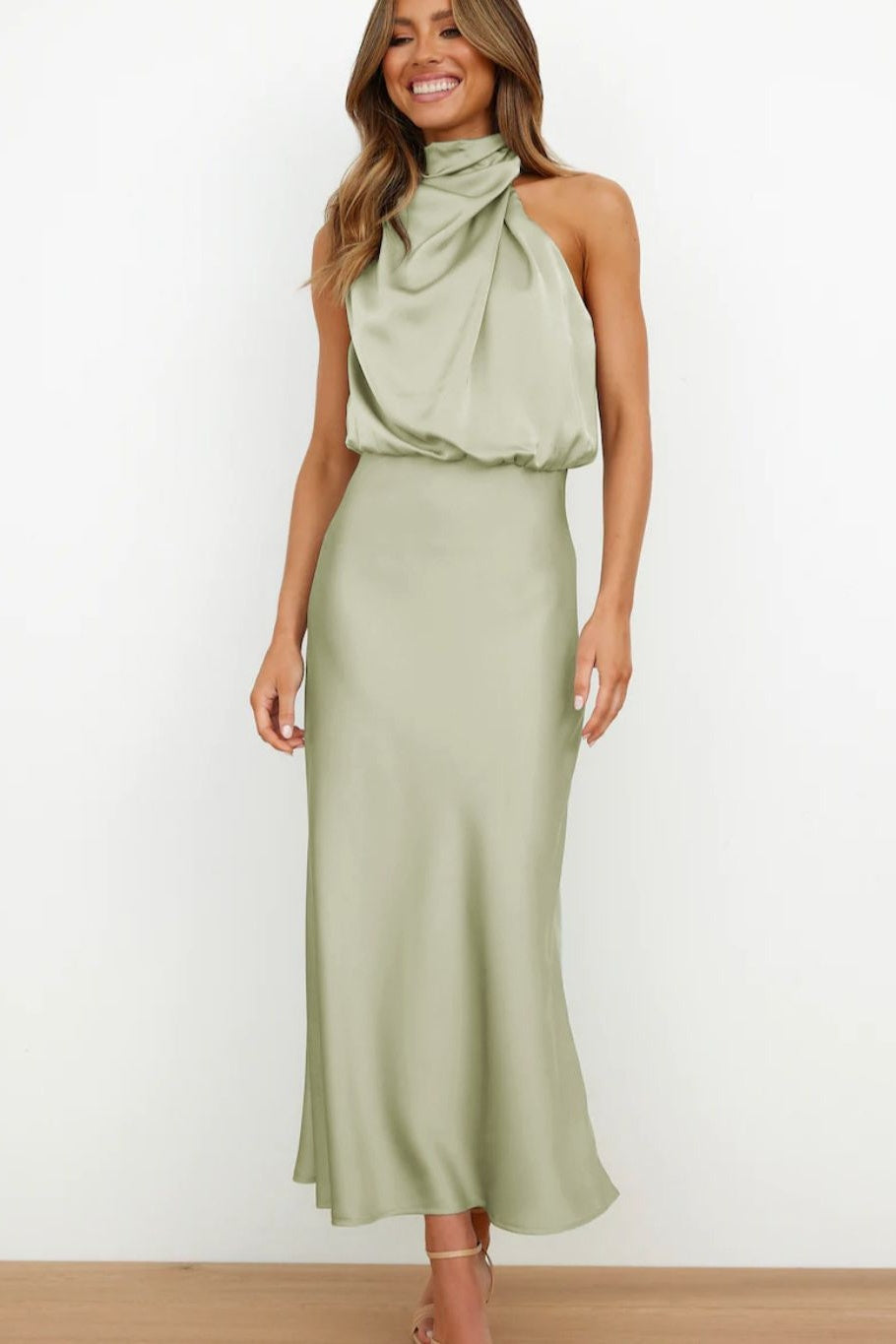 Laura® | Maxi Dress Light Green
