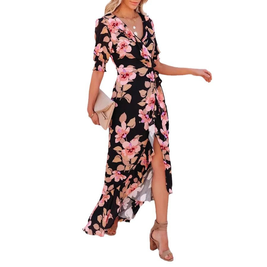 Paty® | Women'S Floral Wrap Maxi Dress