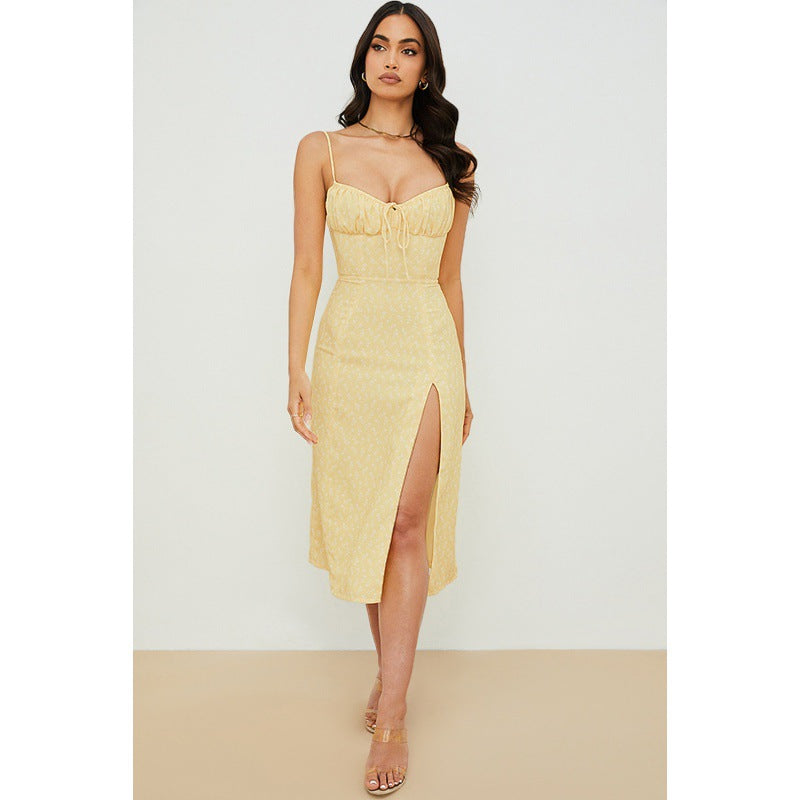 Camila® | Women'S Floral Print Maxi Dress With High Slit Design