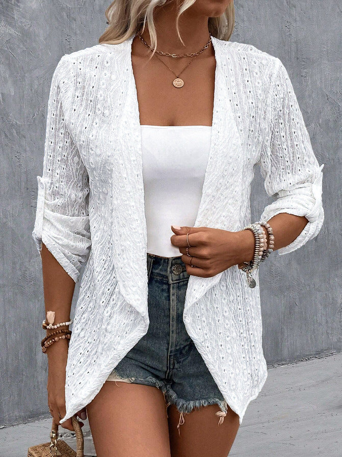 Nancy | Women's Open Front Draped Cardigan