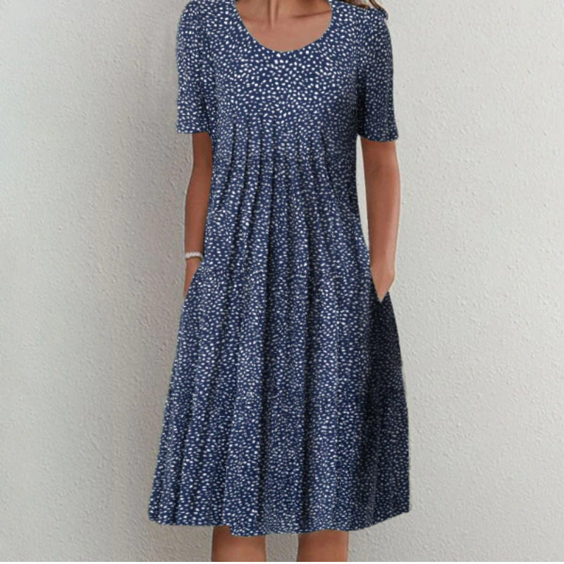 Jenni® | Women'S Floral Midi Dress With Pleated Design