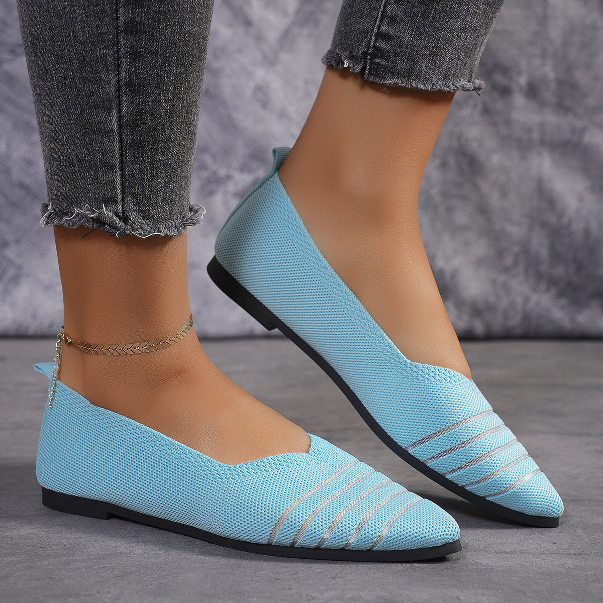 Xochitl® | Women'S Comfortable Mesh Ballerina Flat With Elastic Slip-On