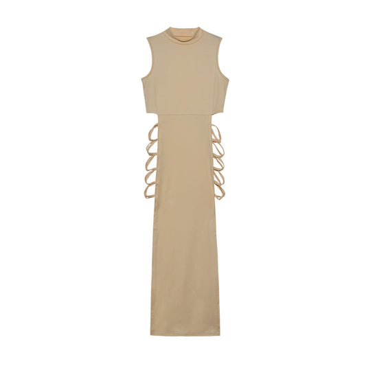Romina® | Women'S Sleeveless Cut-Out Maxi Dress With Side Lacing