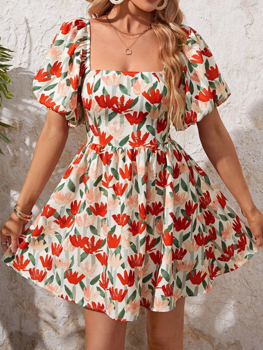 Norma® | Women'S Floral Pattern Summer Dress