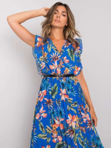 Eugenia® | Women'S Floral Ruffle Midi Dress