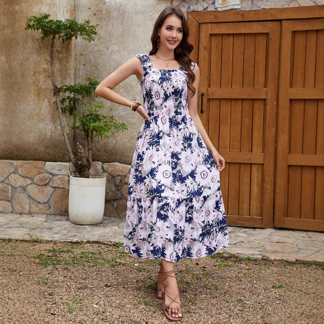 Fabiana® | Women'S Floral Ruffle Maxi Dress