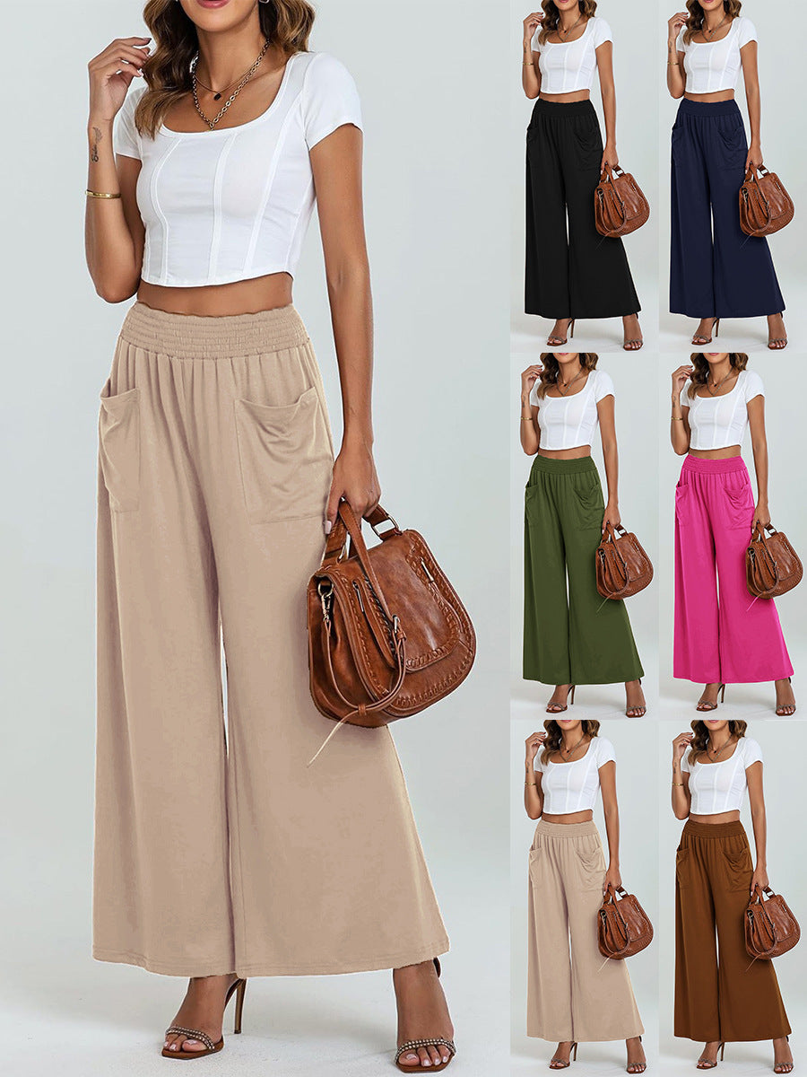 Julieta® | Women'S Comfortable Culottes With Elastic Waistband And Side Pockets