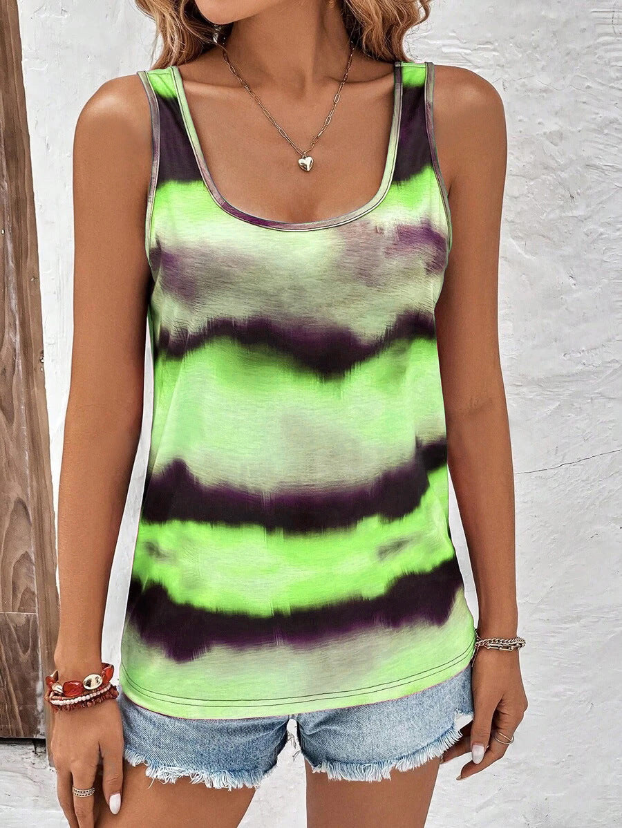 Silvia® | Women'S Sleeveless Tank Top In A Modern Color Pattern