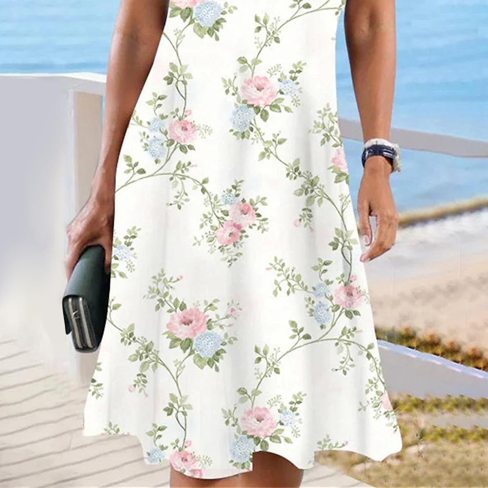 Olga® | Women'S Floral Lace Sleeve A-Line Dress