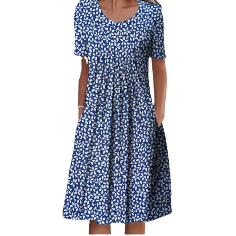 Jenni® | Women'S Floral Midi Dress With Pleated Design