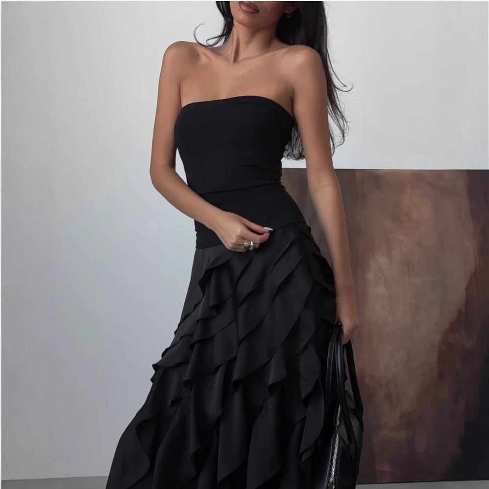 Mercedes® | Women'S Evening Dress With Flowing Ruffle Details