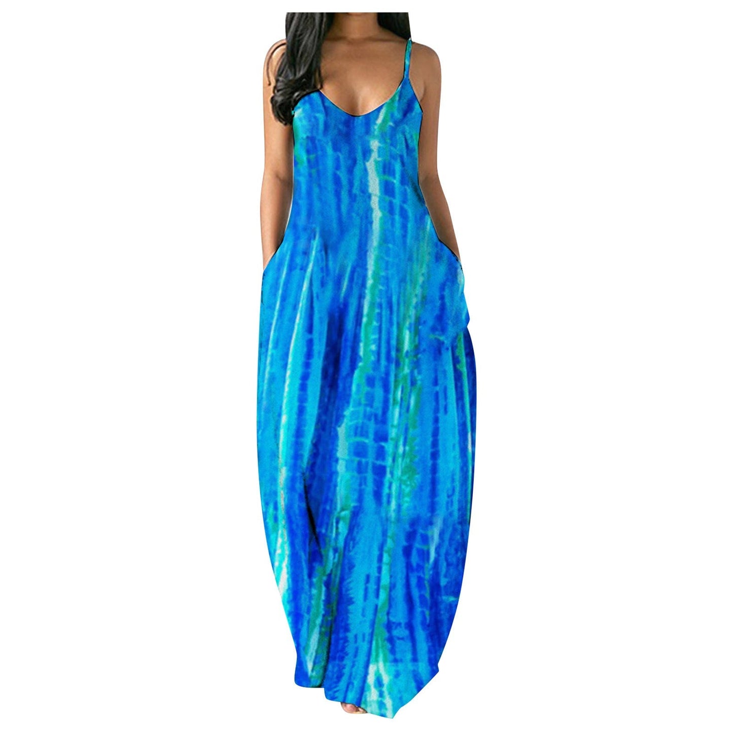 Ivanna® | Women'S Floral Maxi Dress With Adjustable Straps