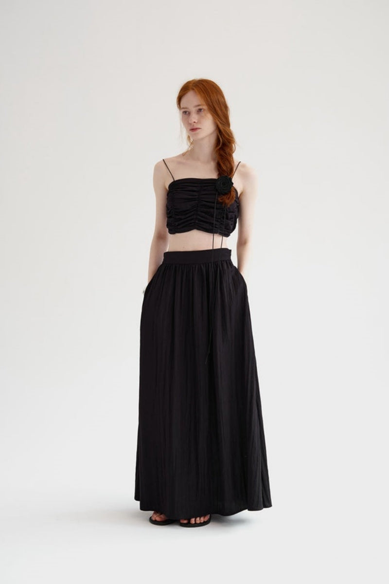 Georgina® | Sleeveless Bandeau Top With Pleats