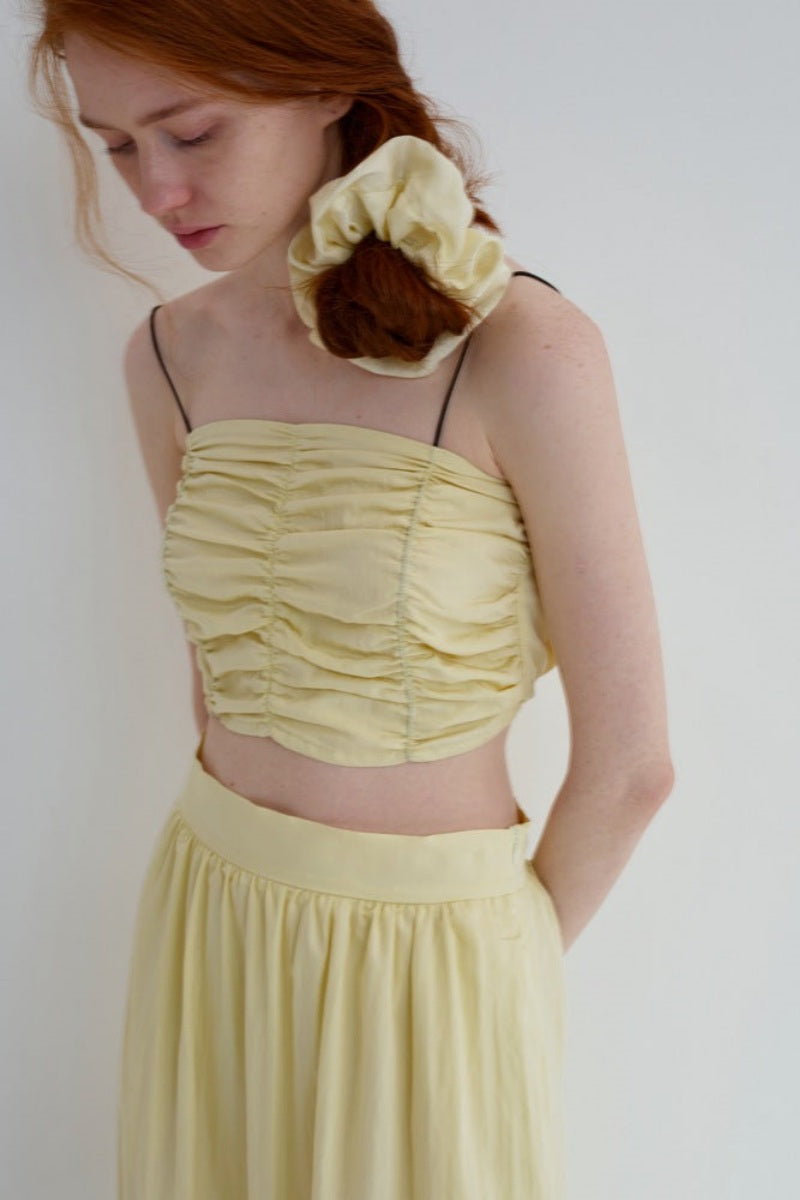 Georgina® | Sleeveless Bandeau Top With Pleats