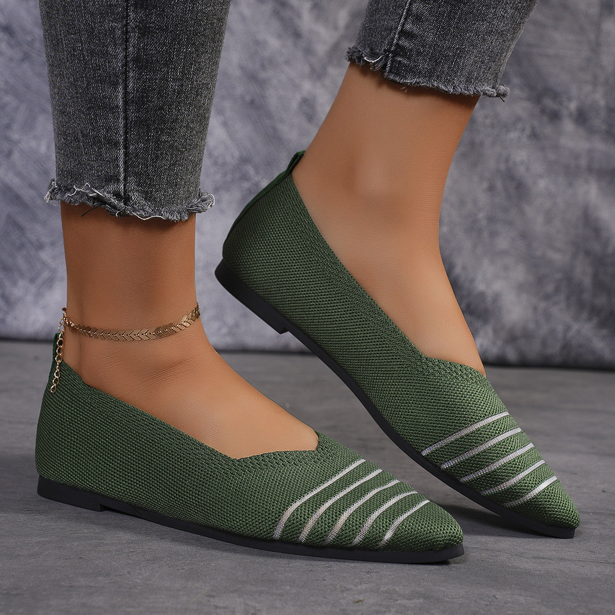 Xochitl® | Women'S Comfortable Mesh Ballerina Flat With Elastic Slip-On