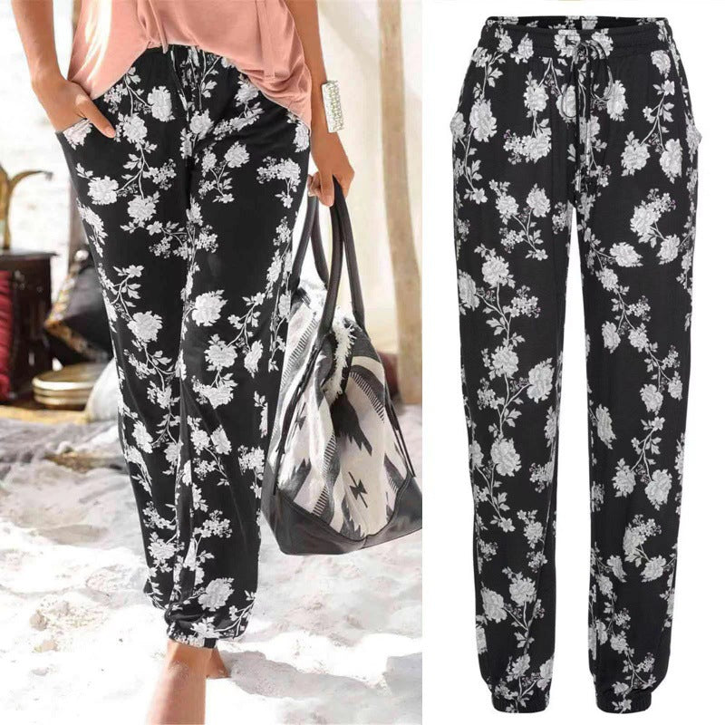 Emilia® | Women'S Floral Pattern Leisure Trousers