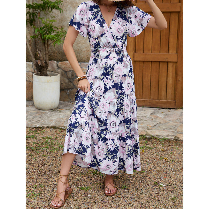 Violeta® | Women'S Floral Wrap Midi Dress